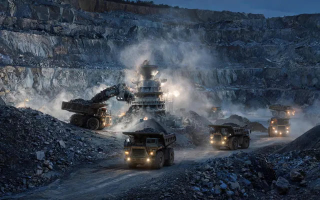 Hard rock quarry cone crusher cycle